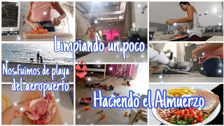 HACIENDO UN DELICIOSO ALMUERZO + NOS FUIMOS DE PLAYA 👙 +  LIMPIEZA