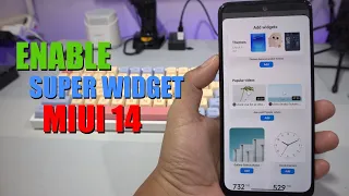 Cara Mudah Mengaktifkan Super Widget MIUI 14 All Xiaomi Tested Redmi Note 11 Redmi Note 12