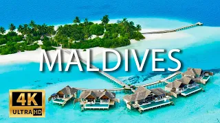 FLYING OVER MALDIVES (4K UHD) - Расслабляющая музыка и красивые видеоролики о природе (4K Video UHD)