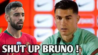 RONALDO ANGRY WITH MEDIA 😡HE REVEALED BRUNO DRESSING ROOM VIDEO | PORTUGAL WORLDCUP |