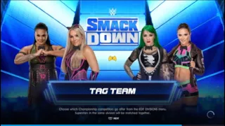 Wwe2k22 week4 Smackdown Shotzi,Nox vs Tamina,Natalya