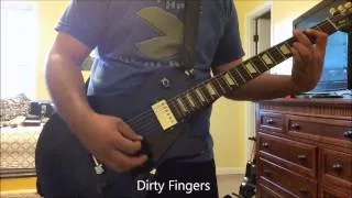 Gibson DirtyFingers vs Burstbucker Pro pickups (Angels and Airwaves riff delays)