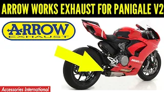 Arrow Works Slip-on Exhaust for Ducati Panigale V2 2020+ (71160PK)