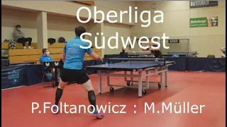 Oberliga Südwest | TTC Zugbrücke Grenzau II - TTC Wirges | P.Foltanowicz : M.Müller