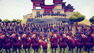 200x Korean soldier siege enemy castle - Totally Accurate Battle Simulator TABS