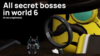 All secret bosses in world 6 | Periastron Stars RPG | ROBLOX