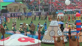 The opening ceremony of Naadam Festival