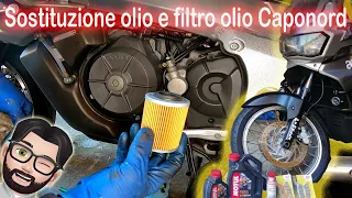 Sostituzione olio e filtro olio Aprilia Etv1000 Caponord