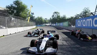 How to "properly" defend Mercedes and Red Bull with Williams in F1 Game | F1 2021