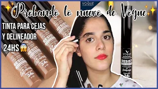 NUEVA TINTA DE CEJAS Y DELINEADOR DE VOGUE || MAQUILLAJE DE FARMACIA - MAQUILLAJE ECONÓMICO || APDF