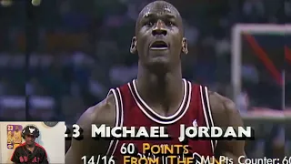 Lebron Fan Reacts To Michael Jordan's Best Game EVER ! ( 69 Points 18 Rebounds 7 Assist )