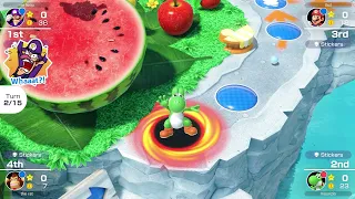 Mario Party Superstars - 1v1v1v1 Yoshi Island 15 turns.