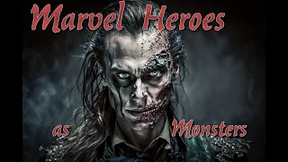 MARVEL Comic Heroes - as monsters - AI Midjourney