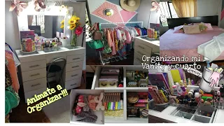 LIMPIEZA Y ORGANIZACIÓN DE MI VANITY Y CUARTO/MOTIVATE A LIMPIAR/MOTIVACIÓN Y LIMPIEZA