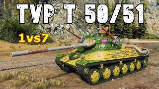 World of Tanks TVP T 50/51 - 31HP (1vs7)