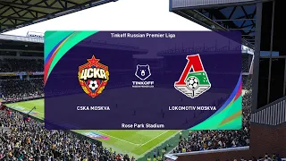 eFootball PES 2021 Чемпионат России ЦСКА (Москва) - Локомотив (Москва)