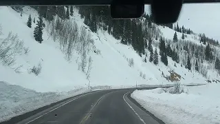 The sketchy 24? Driving 24 miles between Silverton and Ouray on Red Mountain Pass. The ads lie!