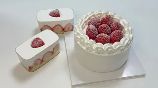 🍓딸기생크림케이크 만들기👩🏻‍🍳