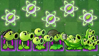 PvZ 2 Power Up - All Peashooter Level 1 Vs Team Dark Ages Gargantuar Zombie - Who is Best ?