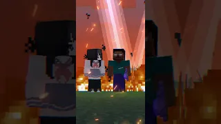 Finally Herobrine Found His Love 😋 ❤- Hell's Comin' With Me #herobrine  #shortsfeed