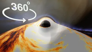 Entering a Black Hole - VR 360° Simulation (As Realistic As It Gets)
