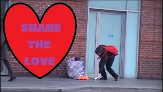 Giving Food to the Homeless ~ Random Acts of Kindness! Valentine's Day 2020