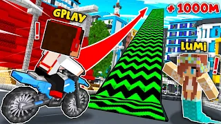 GPLAY WYKONUJE NAJWIĘKSZY +1000M SKOK W HISTORII Z LUMI W MINECRAFT?! GPLAY & LUMI