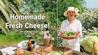 Homemade CHEESE RECIPE!!!! And Glorious Farmhouse food❤️