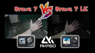 AKASO Brave 7 vs Brave 7 LE comparison review 4K budget action camera