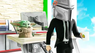 A DAY IN THE LIFE of MANDALORIAN.... ( Fortnite Short )