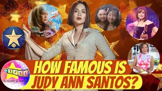 How Famous is JUDY ANN SANTOS?