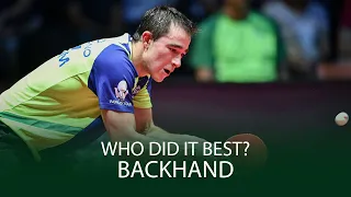INCREDIBLE Table Tennis Backhands! Who Did It Best?