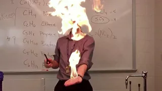 Chemistry Teacher Lights Hand On Fire