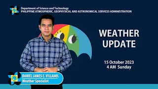 Public Weather Forecast issued at 4AM | October 15, 2023