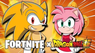 SUPER SAIYAN SONIC?! Sonic and Amy Play Fortnite