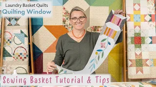 Medallion Quilt Made of Stars, Spools, and Triangle Blocks - Sewing Basket BOM - Free and Easy Tips!