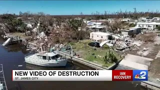 IAN RECOVERY: An aerial look at the damage across St. James City on Pine Island