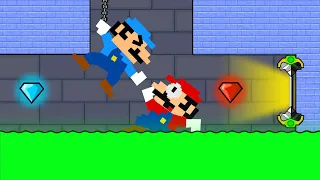 Mario HOT & Mario ICE Escape Watergirl and Fireboy (Part 31)