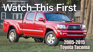 Watch This Before Buying a Toyota Tacoma from 2005-2015