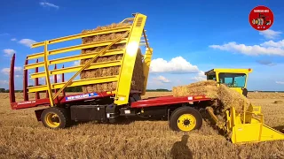 Baling Wheat Straw near Continental Ohio - July 2018