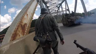 Tidioute Remagen Bridge Battle WWII Reenactment Event - POV COMBAT FOOTAGE