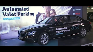 Dieser Mercedes kann automatisch parken! Bosch automated parking