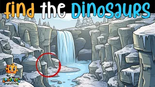 Find the Hidden Dinosaurs #17 |  Hidden Animals Optical Illusions | Dinosaur EASY Puzzle for Kids 🦖🧩