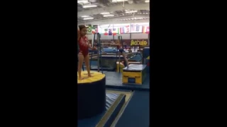 4 year old gymnast Emersyn gets her first Glide Kip on Bars!!! (Compilation - January 2017)