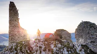 Solo Camping in an Abandoned Castle in Transylvania