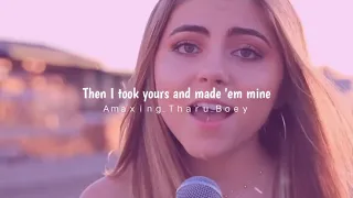 Without me Halsey lyrics video || Acoustic cover by Jada Facer