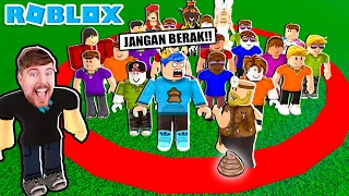 DAPAT 7 MILYAR ROBUX JIKA KALIAN TIDAK KELUAR DARI LINGKARAN MRBEAST INI TAPI PAK UNAT BERAK ROBLOX