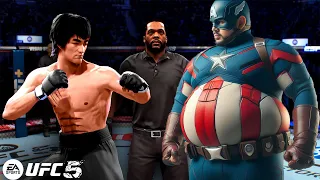 UFC 5 | Bruce Lee vs. Fat Captain America (EA Sports UFC 5)