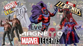 Every Marvel Legends Magneto Toybiz and Hasbro Comparison List Movie X-men Classics HOX/POX White
