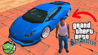 Secret Lamborghini Huracan Liberty Walk Super Car Location in GTA San Andreas (Cheat Code)